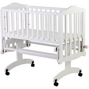 Dream on Me Lullaby Fixed-Side Cradle Glider, White