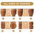thumbnail image 4 of 7 Pcs Pottery Tools Set Wooden Pottery Rib Foot Shaper Trimming Tools for Ceramics Clay Carving And Shaping Craft Kit for Ceramic Artists, 4 of 7
