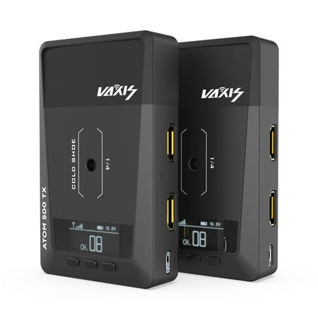 

VAXIS ATOM 500 1080P Wireless Image Video Transmission System Receiver 100m/ 328ft Large Transmission for DSLR Camera