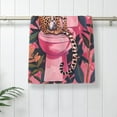 thumbnail image 5 of KLL Cheetah On Toilet Humor Art Ultra Absorbent & Soft Hand Towels for Bath, Hand, Face, Gym and Spa-27.5x16in, 5 of 8