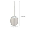 thumbnail image 7 of Stainless Steel Round Toilet Brush and Holder Free Standing Bathroom Cleaning Tool Set, 7 of 7