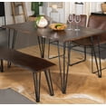 thumbnail image 2 of Topeka Live-edge Dining Table Mango Cocoa and Gunmetal, 2 of 7