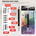 thumbnail image 2 of Small Paint Miniature Brushes Fine Tip 6pc 000 Paintbrushes Set for Model Craft Warhammer Airplane Kits Micro Detail Hobby Painting with Recision Crafting Knife with Extra Blades and Tips, 2 of 7