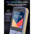 thumbnail image 5 of Yajisi 2G Cellphone Thin 2.8 Inch / 7.1 cm Bar Phone with Big Button Clear Sound Triple SIM Card Slots 3800mAh Battery FM Radio Bright Flashlight for Seniors Unlocked Standard Mobile Blue, 5 of 9