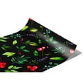 thumbnail image 2 of Rwraps Classic Floral Midnight Holly Gloss Vinyl Film Wrap 59in x 13ft Vinyl Vehicle Car Film Sheet, 2 of 9