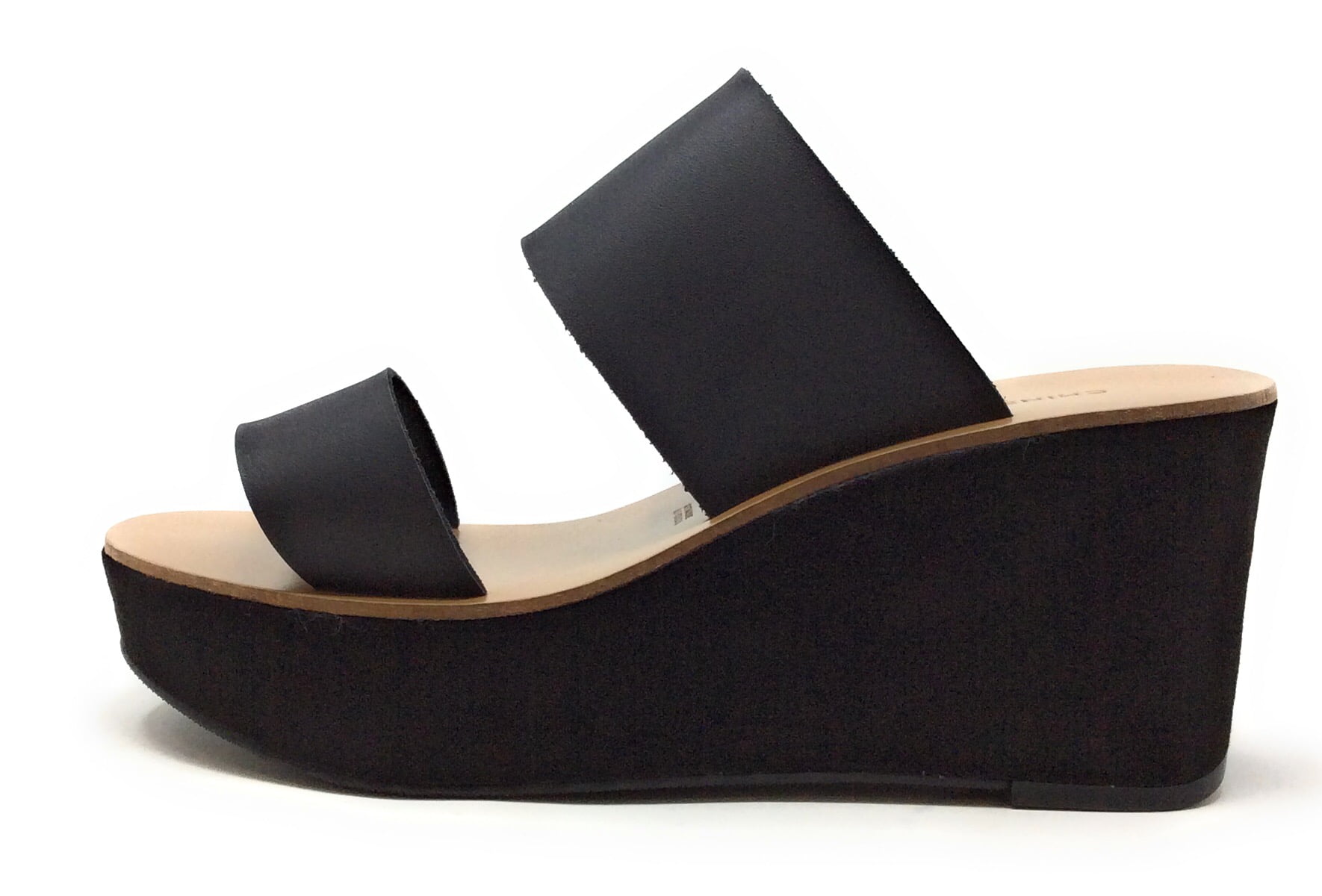 chinese laundry black wedges