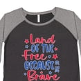 thumbnail image 4 of Inktastic Memorial Day Land of the Free Because of the Brave Women's Plus Size T-Shirt, 4 of 5