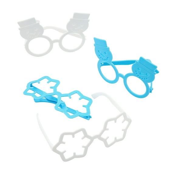 Kid’s Snowman & Snowflake Winter Glasses - 12 Pc.