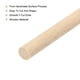 thumbnail image 3 of Uxcell 25pcs Palitos de Madera Redondos 1/6"x8" Varilla de Dowel Sin Acabado Palito de Madera Dura para Manualidades DIY, 3 of 6