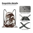 thumbnail image 4 of Disketp Vintage Husky Dog Drawstring Backpack Drawstring Gym Bags Draw String Bags for Sports, Gym, Travel, Swimming, Beach-Medium, 4 of 6