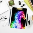 thumbnail image 7 of FMSHPON Colorful Fire Horse Clipboard Hardboard Wood Nursing Clip Board and Pull for Standard A4 Letter 13x9 inches, 7 of 7