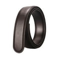 thumbnail image 3 of Automatic Belt Men without Clasp Trendy Simple Waistband Ratchet Belt Strap brown 140cm, 3 of 8