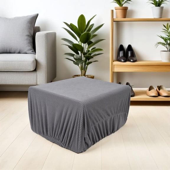 LIFKOME Dark Grey Stretch Sofa Cover, Washable Single Cushion Protector for Home Furniture, and Easy to Clean