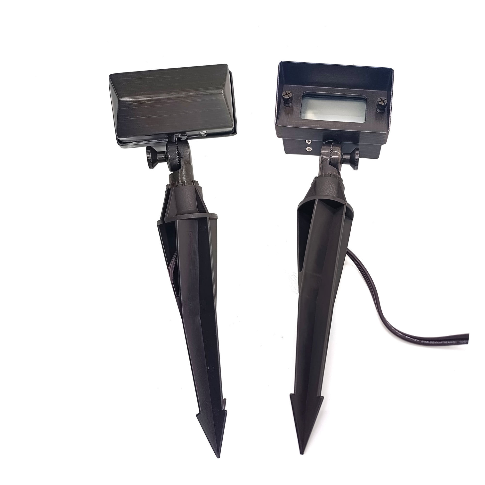 LNC 3.5W LED Flood Light, Bronze Finish, Waterproof for Driveway and Outdoor Security