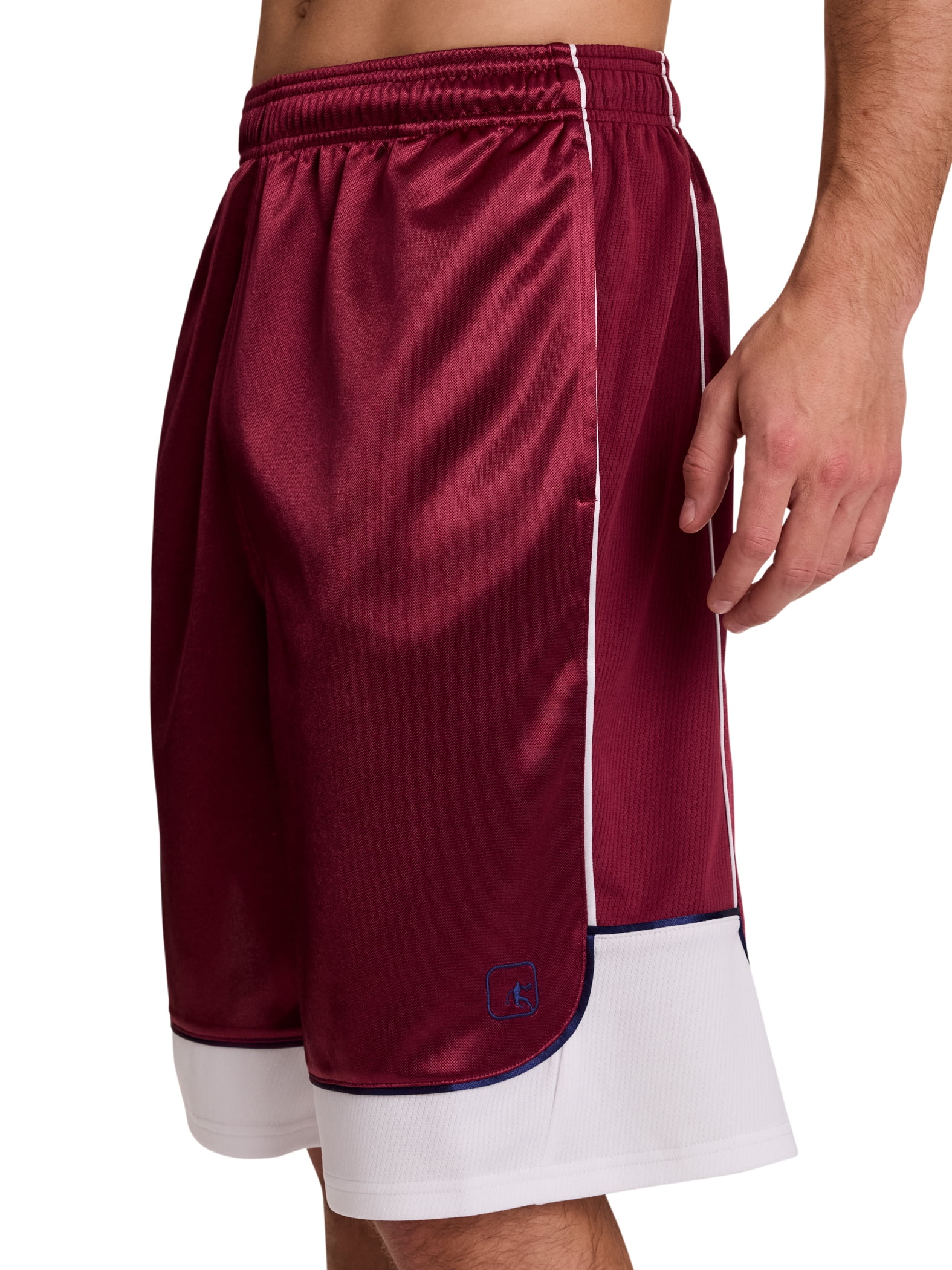 AND1 Men's and Big Men's All Court Colorblock Short, 11" inseam, up to Size 5XL