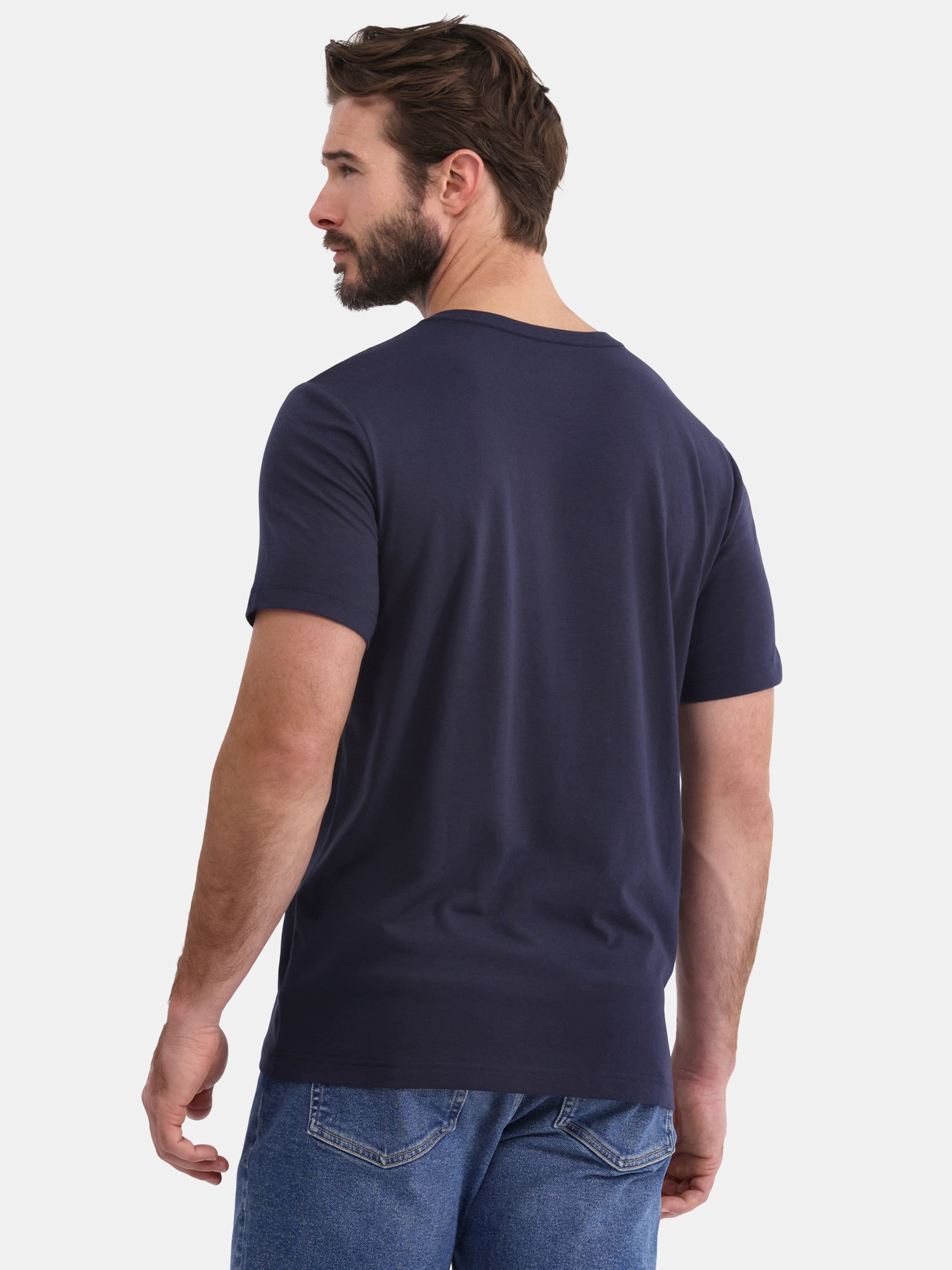 George Men's and Big Men's Lightweight V Neck Tee with Short Sleeves, 3-Pack, Sizes XS-3XL