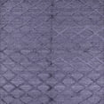 thumbnail image 1 of Ahgly Company Indoor Square Mid-Century Modern Dark Slate Blue Purple Oriental Area Rugs, 4' Square, 1 of 6