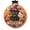 Multicolor C, variant on Halloween Diamond Art Hanging Sign, Wooden Round Welcome Ornament with Ribbon for Front Door 7.87in