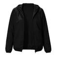 thumbnail image 4 of NominalSnug Womens Windbreaker Jacket Lightweight Full Zip up Long Sleeve Hooded Jacket with Pockets, 4 of 8
