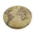 thumbnail image 2 of Xecao's Vintage World Map Print Stool Covers offer stylish, washable protection for PU round bar stools, perfect for home or commercial use., 2 of 7