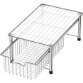 thumbnail image 4 of Biwat Simple Houseware Stackable Basket Drawer, Chrome, 4 of 4
