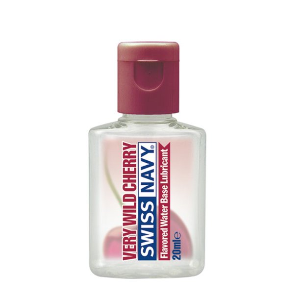 Swiss Navy Very Wild Cherry Flavored Lube, WaterBased, 20 ml