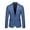 Blue, variant on Babysbule Mens Jackets Men's Stylish Casual Solid Business Wedding Party Outwear Coat Suit Tops