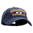 thumbnail image 6 of Afghanistan Veteran Ribbon Embroidered Washed Cotton Brass Buckle Cap - Navy OSFM, 6 of 6