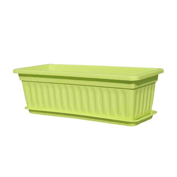 Rectangular Plastic Plant Pot,Vegetable Planter for Indoor Outdoor,Large Garden Planting Pot,Simple Style & Lightweight for Balcony Patio Home Decor Easy Move