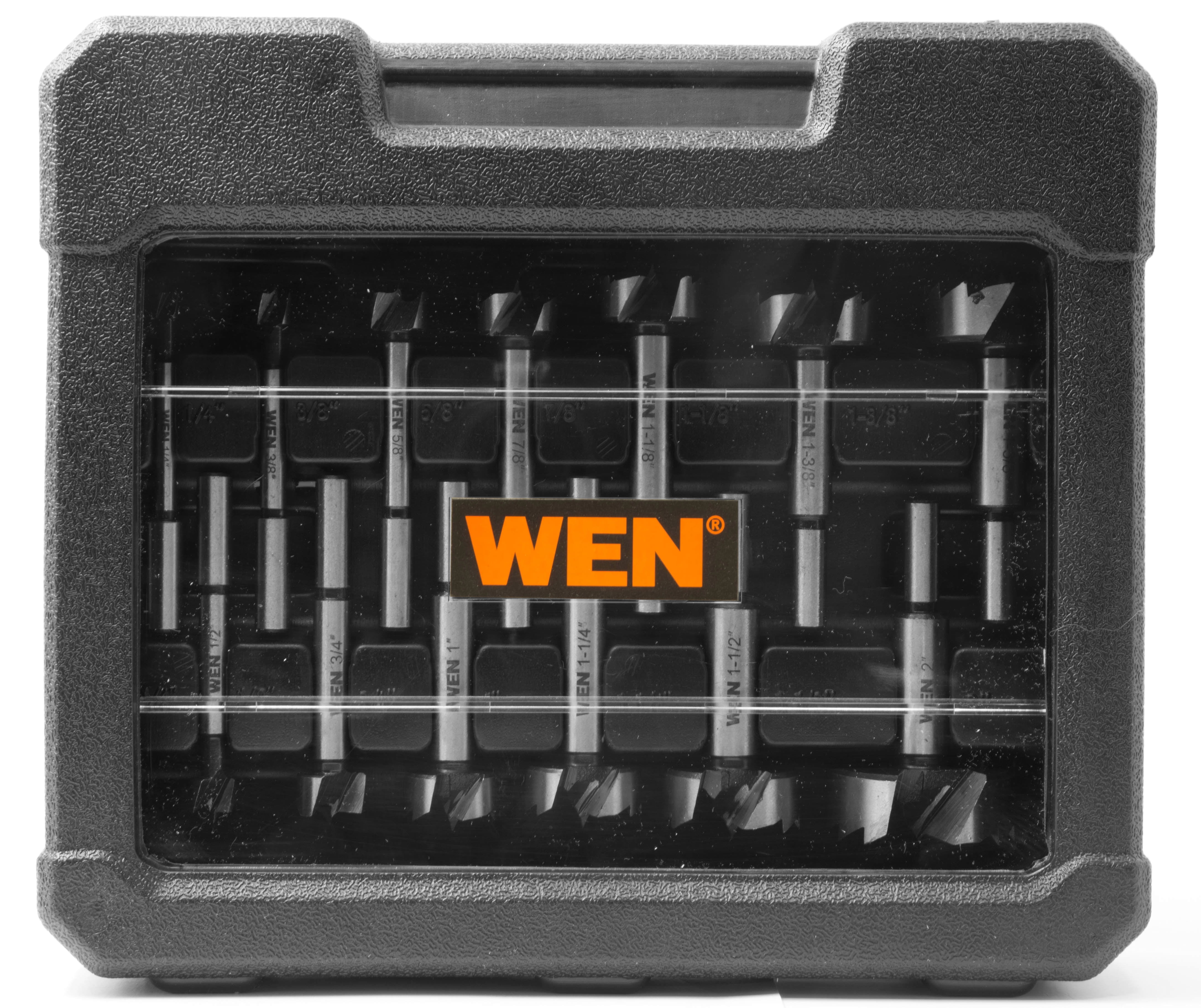 WEN Products 14-Piece Forstner Bit Set with Carrying Case