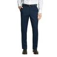 thumbnail image 2 of Mens Dress Belt Pants Flat Front Formal Slim Fit Trousers Multiple Black 36, 2 of 2