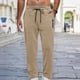 thumbnail image 1 of Ceisia Men Flannel Warm Sleep Pants Adjustable Drawstring Home Pants Casual Gift Outdoor Lounge Trousers, 1 of 9