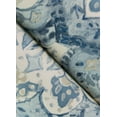 thumbnail image 4 of Chesapeake Mimir Blue Quilted Damask Wallpaper, 20.5-in by 33-ft, 4 of 5