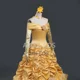 thumbnail image 5 of Disfraz de cosplay de La Bella y la Bestia de anime personalizado, vestido de princesa de lujo para adultos con capa, disfraz de Bella, 5 of 5