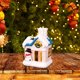 thumbnail image 3 of Navidad LED Casas Adornos de Escritorio con Colección Miniatura Colco Escena de fiesta Casa de pueblo, 3 of 8