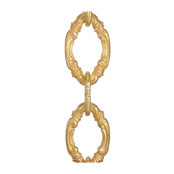 B&P Lamp® Die Cast, Large Decorative Brass Chain, 20" Length