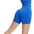 thumbnail image 3 of Timegard Athletic Shorts for Women Seamless Stretch Skinny High Waist Workout Yoga Short Leggings, 3 of 4