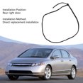 thumbnail image 3 of Weather Strip Window Seal, 72810 SNA A01 Door Weather Strip Seal Rear Right Anti Aging  For Sedan, 3 of 8