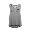 thumbnail image 1 of Nana Heart Women's Fashion Sleeveless Muscle Workout Yoga Tank Top Heather Grey Grey Large, 1 of 3