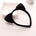 thumbnail image 3 of Diadema Qarigey con orejas de gato rosa, 3 of 6