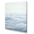 thumbnail image 2 of Designart "White Grey Line Art peaceful Seascapes II" Abstract Wall Art Print, 2 of 5