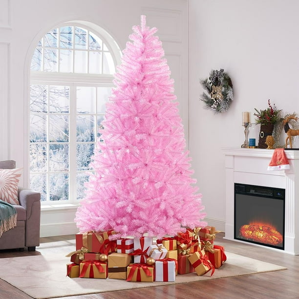 Naomi Home Contemporary Unlit Artificial Spruce Christmas Tree with ...