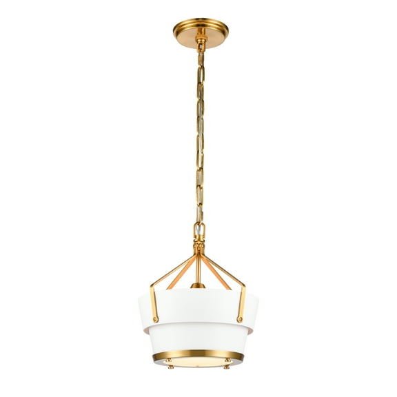 Elk Home 10.5-Inch Wide Marin Pendant, Transitional, Satin Brass