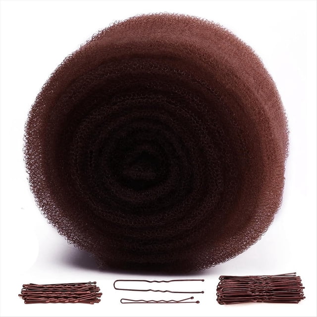 Relleno y Horquillas para Recogidos, Esponjas para el Pelo, Relleno, Donas para Recogidos, Volumen para Cabello Castaño