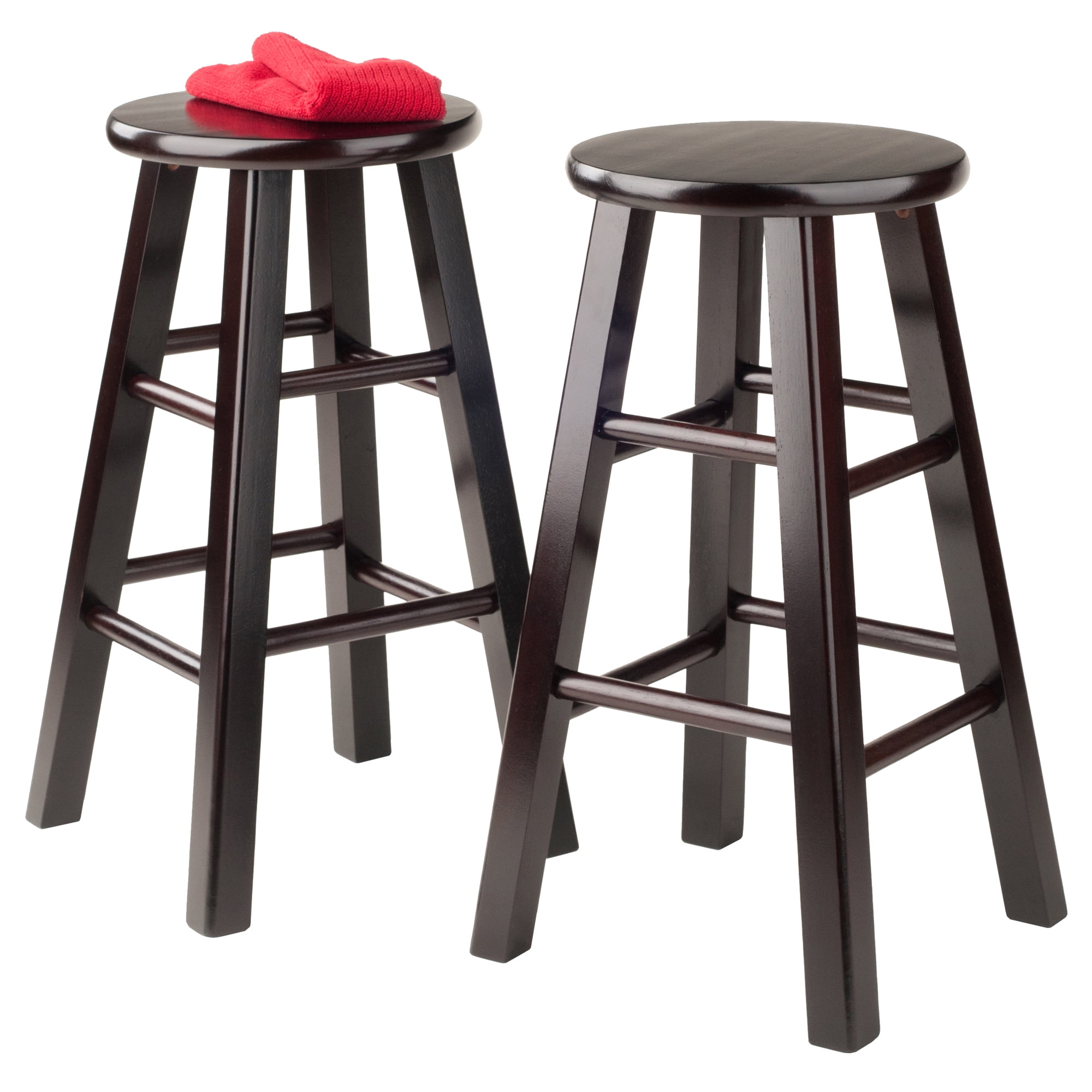 Winsome Wood Pacey 24 Counter Stool Set Of 2 Black Com