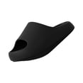thumbnail image 3 of UDAUDU Cloud Slides for Women Men Comfortable Soft Slippers Cushioned Thick Sole Bathroom Shower Pool Sandals Black 8 Wide, 3 of 5