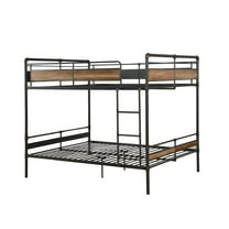 ACME Brantley II Full XL over Queen Metal Bunk Bed in Sandy Black