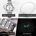 thumbnail image 6 of OLEVS Automatic Watches for Women Elegant  Dress Diamond Self-Winding Stainless Steel Reloj, 6 of 8