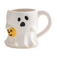 thumbnail image 3 of Halloween Relief Coffee Mug, Cute Tea Coffee Mugs, Ceramic Coffee Cups with 3D Embossed Design, Halloween Gifts for Women, Mugs for Halloween Decor Party (White), 3 of 7