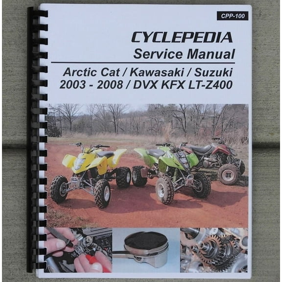 2003-2008 Kawasaki KFX Suzuki LTZ400 LTZ 400 ATV Quad SERVICE & REPAIR MANUAL
